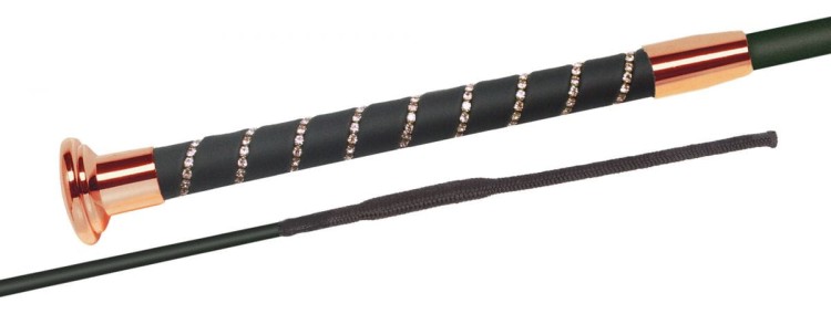 Bat ujeżdżeniowy Fleck Silk Touch Crystal rosegold