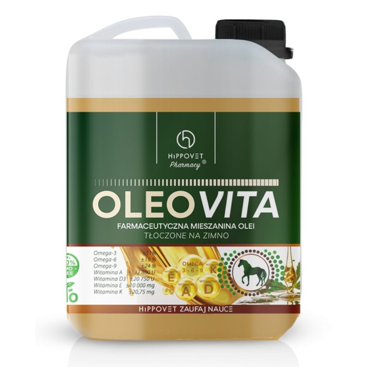 Hippovet Pharmacy Oleovita - farmaceutyczna mieszanina olei 5l
