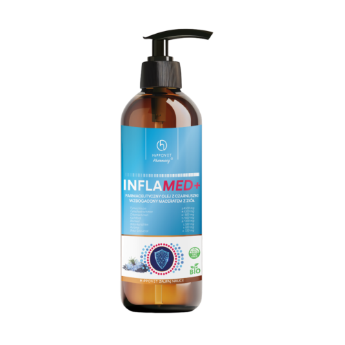 Hippovet Pharmacy InflaMed+ - farmaceutyczny olej z czarnuszki 250 ml