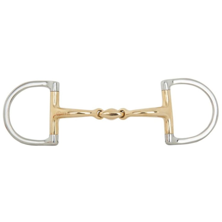 Wędzidło podwójnie łamane D-ring BR Soft Contact
