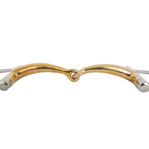 Wędzidło pojedynczo łamane D-ring BR Soft Contact 12 mm / 14 mm