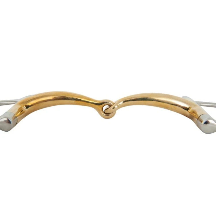 Wędzidło pojedynczo łamane D-ring BR Soft Contact 12 mm / 14 mm
