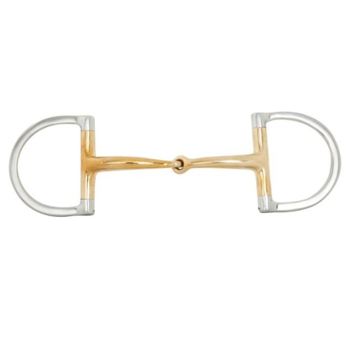 Wędzidło pojedynczo łamane D-ring BR Soft Contact 12 mm / 14 mm