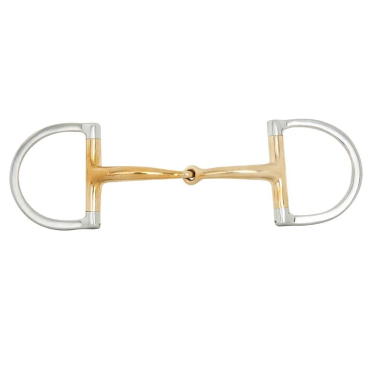 Wędzidło pojedynczo łamane D-ring BR Soft Contact 12 mm / 14 mm
