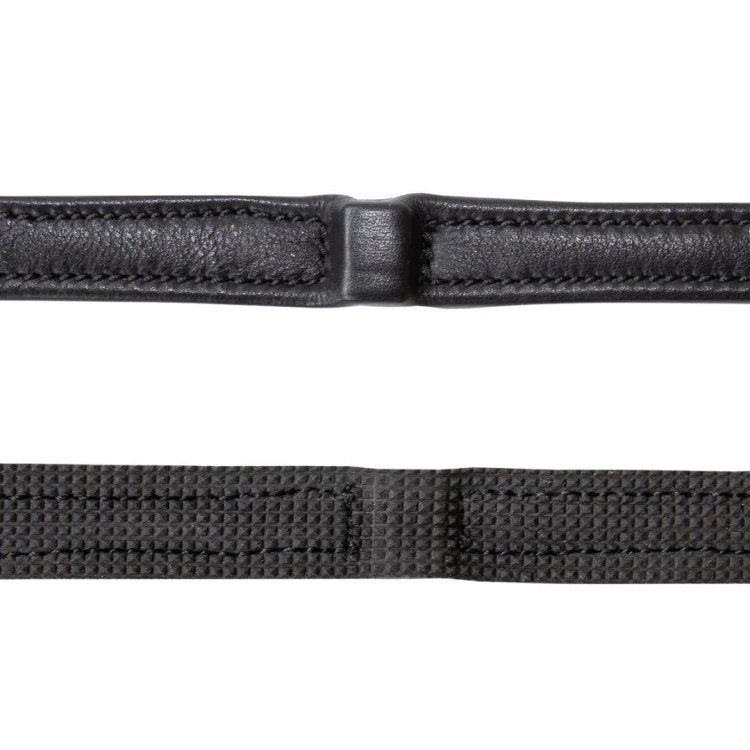 Wodze skórzane gumowane ze stoperami Kieffer Ultrasoft
