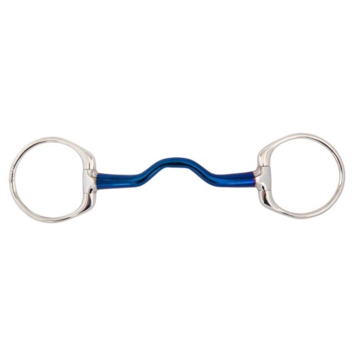 Wędzidło proste z portem oliwkowe BR Sweet Iron