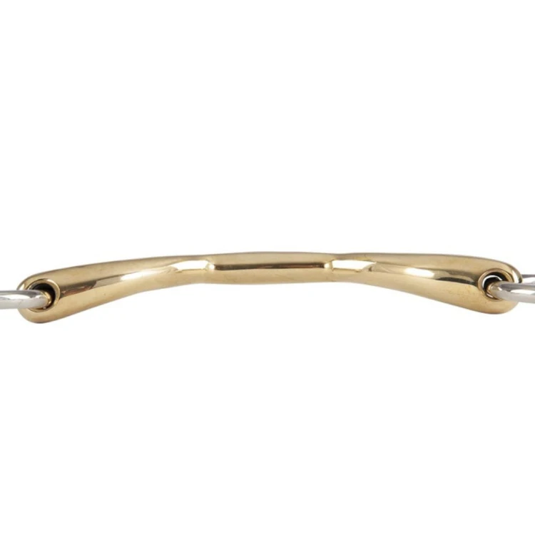 Wędzidło proste z portem zwykłe BR Soft Contact 14 mm / 16 mm