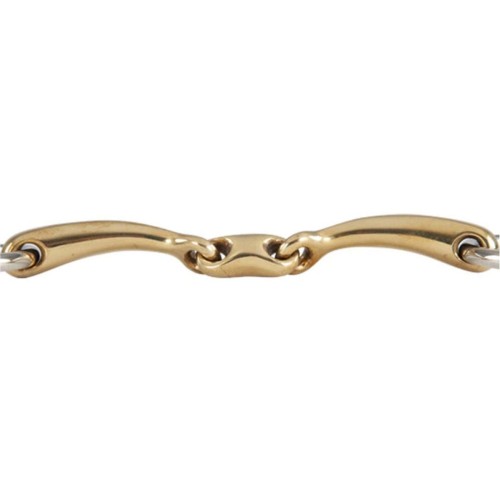 Wędzidło podwójnie łamane zwykłe BR Soft Contact 2 14 mm / 16 mm