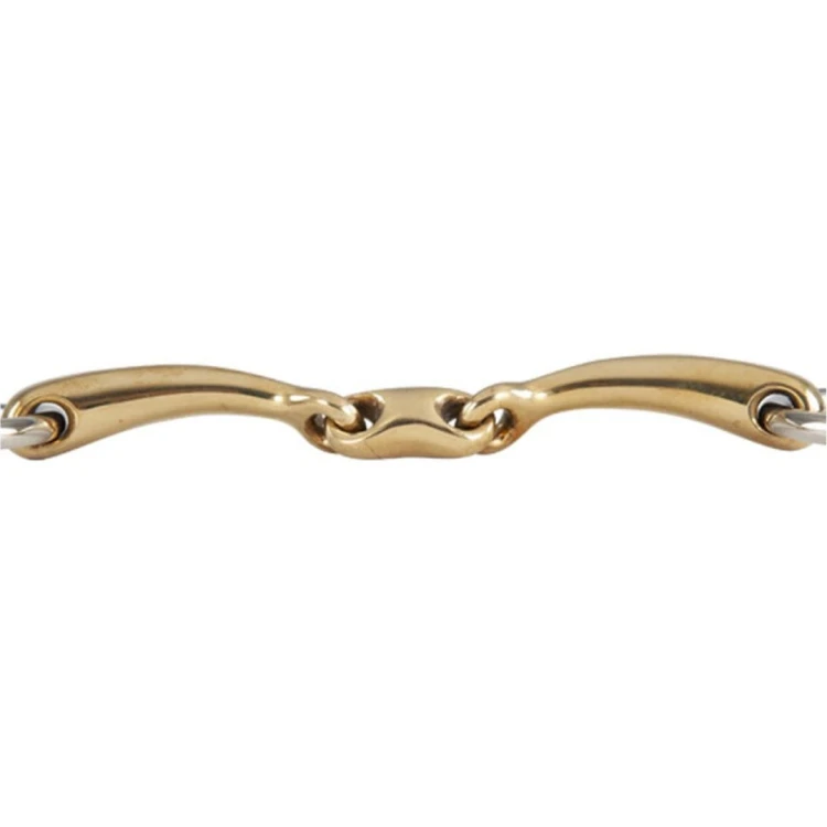 Wędzidło podwójnie łamane zwykłe BR Soft Contact 2 14 mm / 16 mm