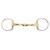 Wędzidło podwójnie łamane oliwkowe BR Soft Contact 2 14 mm / 16 mm