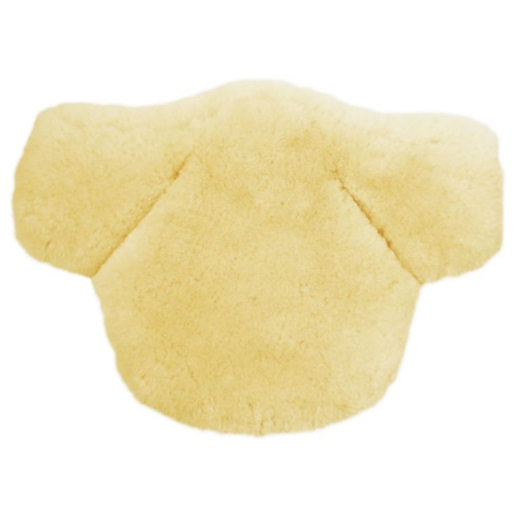 Podkładka Mattes z owczego futra do popręgu Stubben Equisoft® z fartuchem light yellow