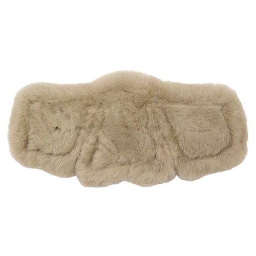 Podkładka z owczego futra do popręgu Stubben Equisoft® brown/beige