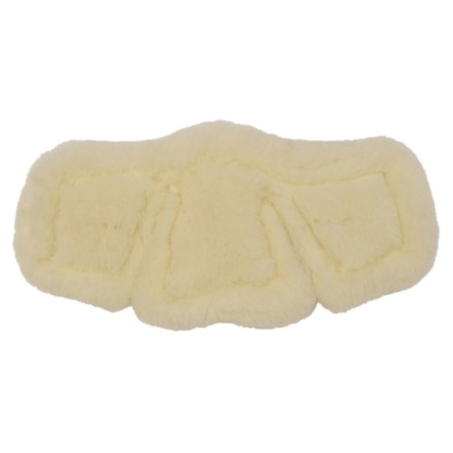Podkładka z owczego futra do popręgu Stubben Equisoft® ecru/white