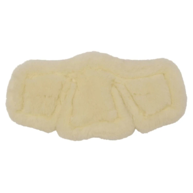Podkładka z owczego futra do popręgu Stubben Equisoft® ecru/white
