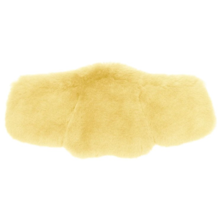 Podkładka Mattes z owczego futra do popręgu Stubben Equisoft® light yellow