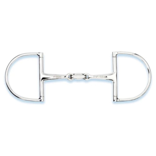 Wędzidło podwójnie łamane blokujące się Stubben Easy Control D-ring