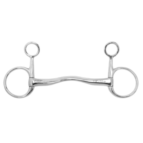 Wędzidło proste z portem Stubben Fine Line Baucher