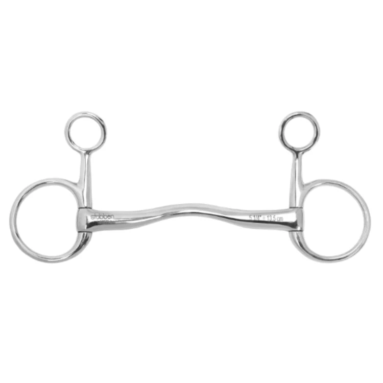Wędzidło proste z portem Stubben Fine Line Baucher