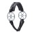 Hackamore Stubben Flower Ring czarny