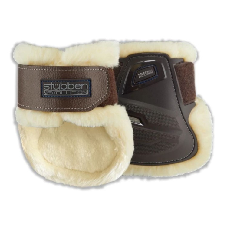 Ochraniacze na tyły Stubben Hybrid Fetlock Boots Fleece brąz