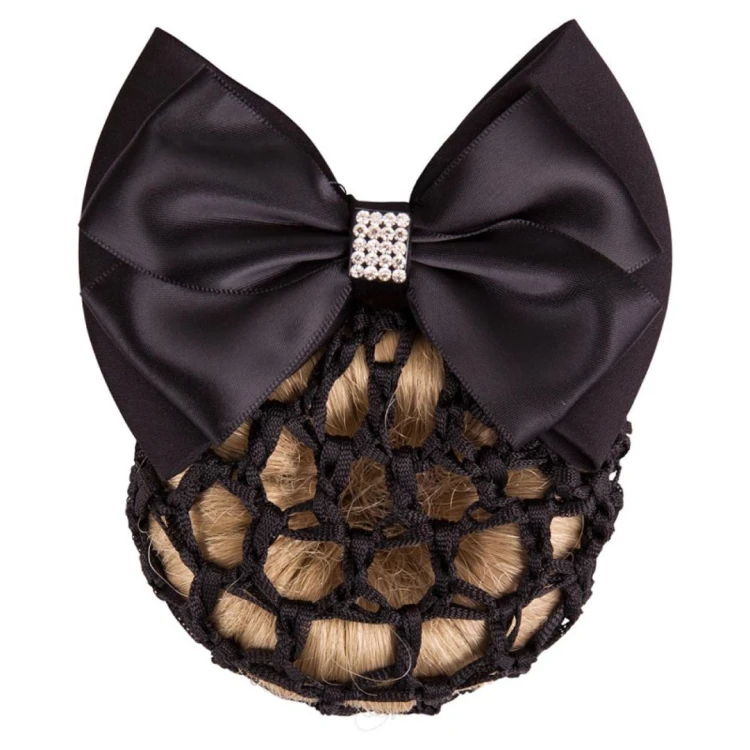 Siatka na włosy z kokardą BR Hair Bows Glitter