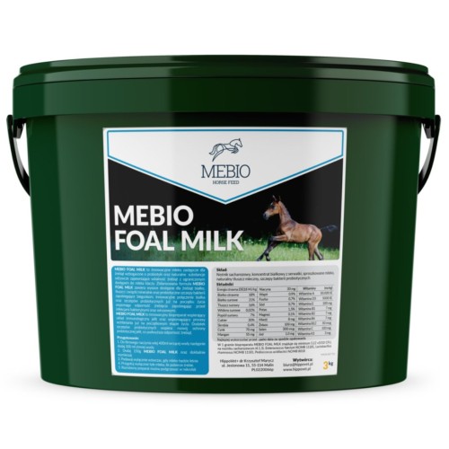 Mebio Foal Milk - pełnoporcjowe mleko dla źrebiąt 3 kg