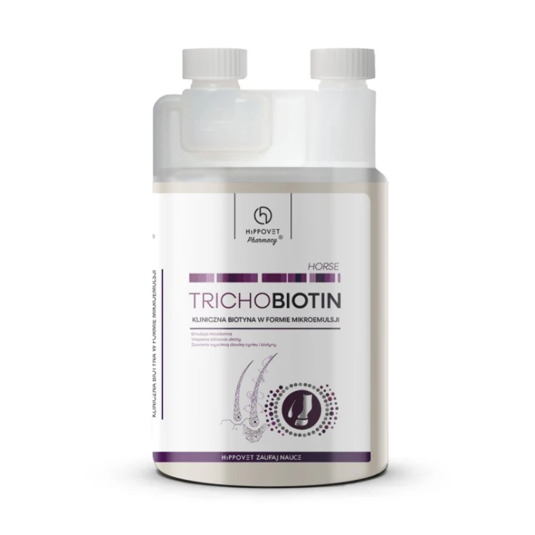 Hippovet Pharmacy Trichobiotin - biotyna w emulsji 1l