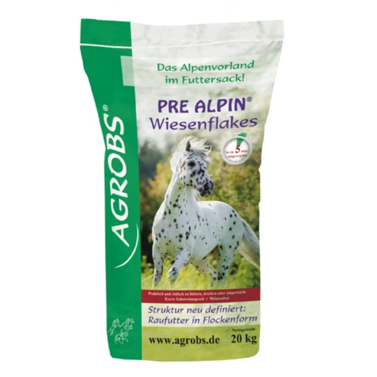 Agrobs PreAlpin Wiesenflakes - sieczka z traw w formie płatków 20 kg