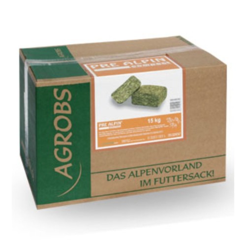 Agrobs PreAlpin Compact - sprasowane siano w kostkach 15 kg