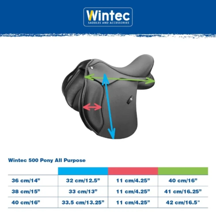 Siodło wszechstronne Wintec 500 Pony All Purpose
