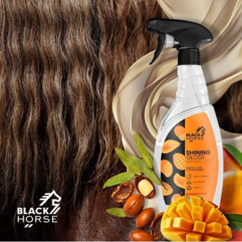 Dwufazowa odżywka do grzywy i ogona Mango Silk Black Horse